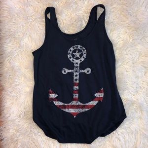 Nautical/ Patriotic tank